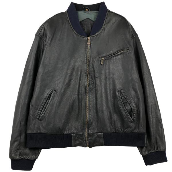 古着 TRAPPER レザーブルゾン メンズXXL相当 /eaa614929 : 古着屋JAM