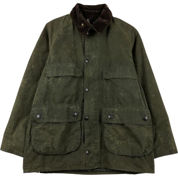 古着 80~90年代 バブアー Barbour BEDALE ビデイル 旧3ワラント ワックスコットン オイルドジャケット 英国製 メンズM相当 ヴィンテージ/eaa615033 古着 80~90年代 バブアー BEDALE ビデイル 旧3ワラント ワックス