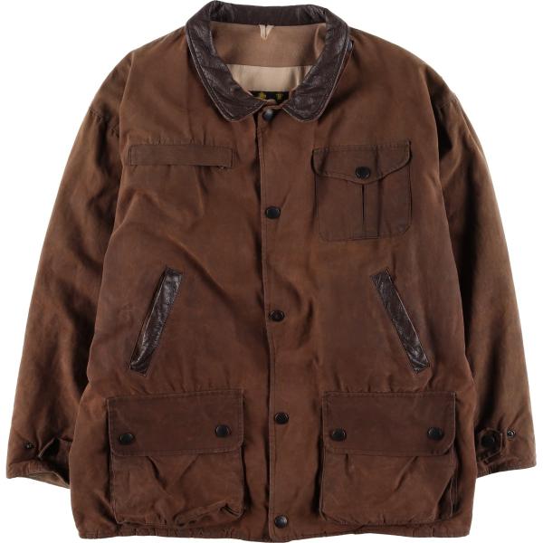 古着 00年代 バブアー Barbour BUSHMAN ブッシュマン 旧3ワラント ワックスコットン オイルドジャケット 英国製 メンズXL相当/eaa615084 古着 00年代 バブアー Barbour BUSHMAN ブッシュマン 旧3ワラント