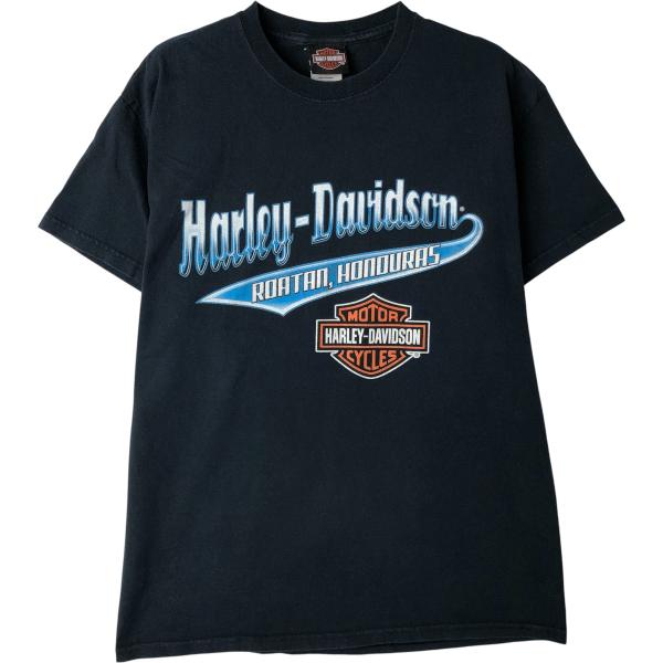 ⭐️美品⭐️ ハーレーダビッドソン　Tシャツ 黒　2XL　ピンナップガール　両面 古着 ハーレーダビッドソン Harley-Davidson ピンナップガール