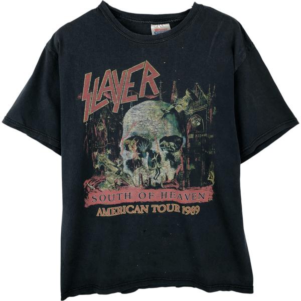 SLAYER スレイヤー バンド Tシャツ HANES L Hanes（ヘインズ） 古着 Hanes SLAYER スレイヤー バンドTシャツ バンT