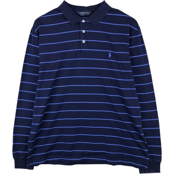 古着 ラルフローレン Ralph Lauren POLO GOLF ポロゴルフ 長袖 ボーダー ポロシャツ メンズL相当/eaa615798 古着 ラルフローレン Ralph Lauren POLO GOLF ポロゴルフ 長袖