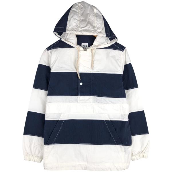 GAP（ギャップ） 古着 ボーダー柄 アノラックパーカー メンズXS相当