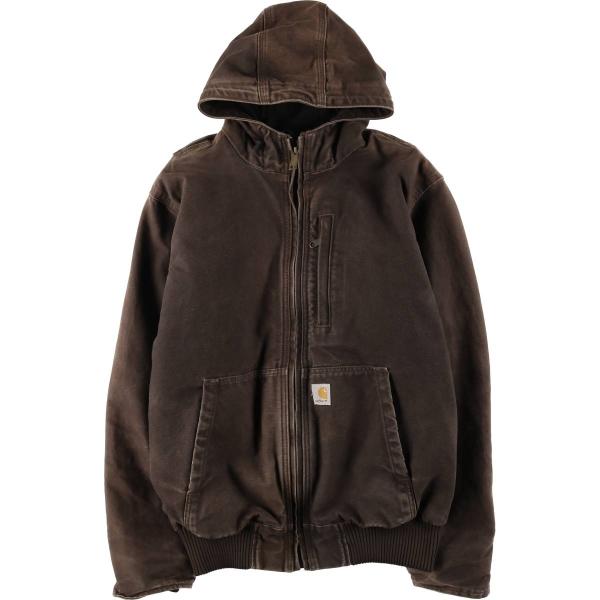 古着 カーハート Carhartt フルスウィングアームストロングアクティブジャケット 中綿入り ダックフルジップパーカー メンズM相当/eaa616870 Carhartt（カーハート） 古着 フルスウィングアームストロング