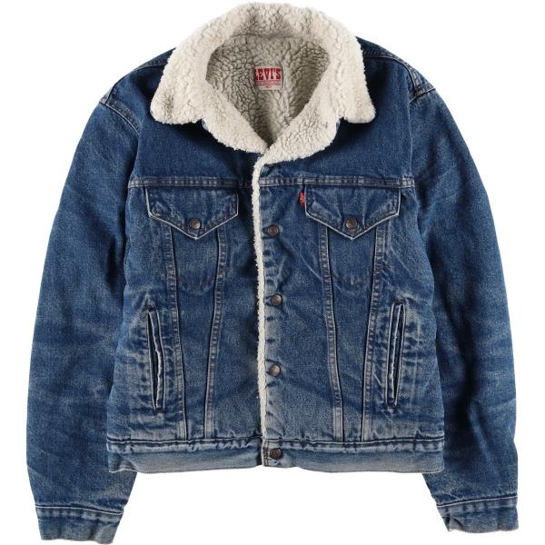 古着 80~90年代 リーバイス Levi's 70608-0216 中綿入り デニムボアジャケット USA製 メンズM相当 ヴィンテージ/eaa616984 Levi's（リーバイス） 古着 80~90年代 Levi's 70608-0216 中綿入り
