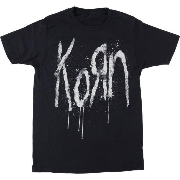 古着 KORN コーン プリント バンドTシャツ バンT メンズXL相当