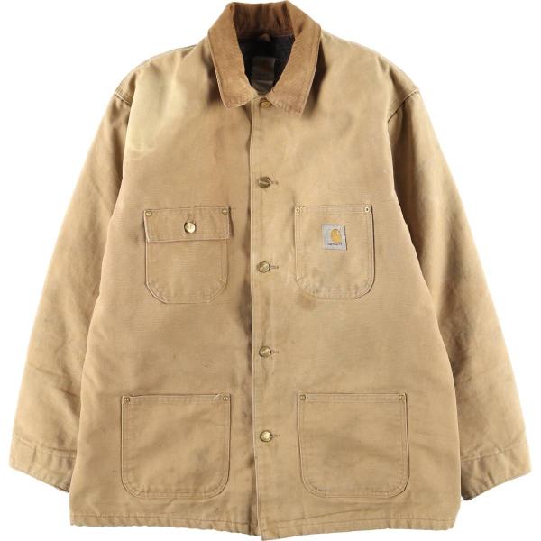 Carhartt ダックチョアコート カバーオール US-Mサイズ(L~XL相当 Carhartt（カーハート） 古着 ミシガンチョアコート 中綿入り ダック