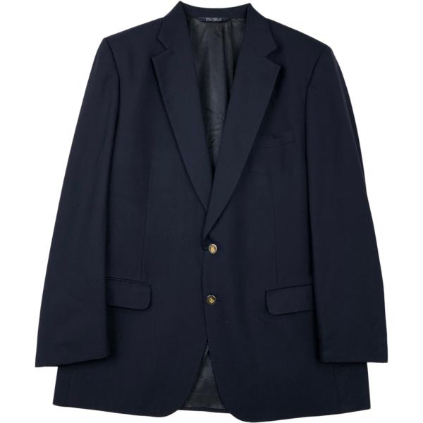古着 バーバリー Burberry's 紺ブレザー テーラードジャケット USA製 メンズM相当/eaa618432 BURBERRY（バーバリー） 古着 Burberry's 紺ブレザー テーラード