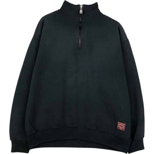 古着 90年代 ラッセル Russell ハーフジップスウェットシャツ