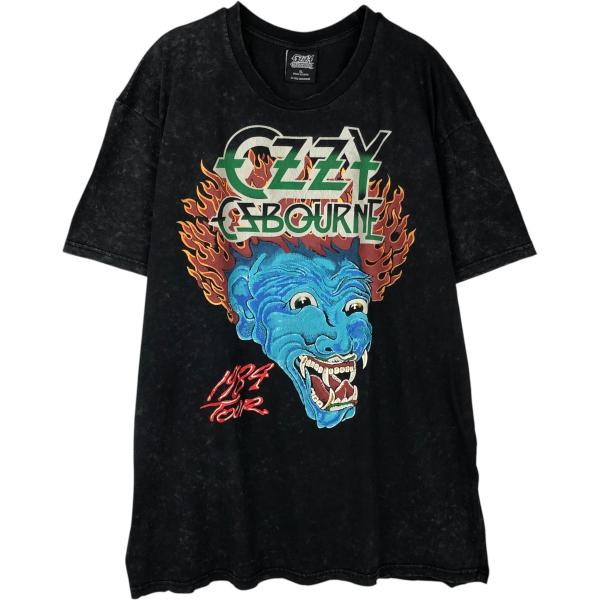 古着オジーオズボーンOzzy Osbourne90sバンドTシャツLブラック 古着 Ozzy Osbourne オジーオズボーン バンドTシャツ バンT メンズXL