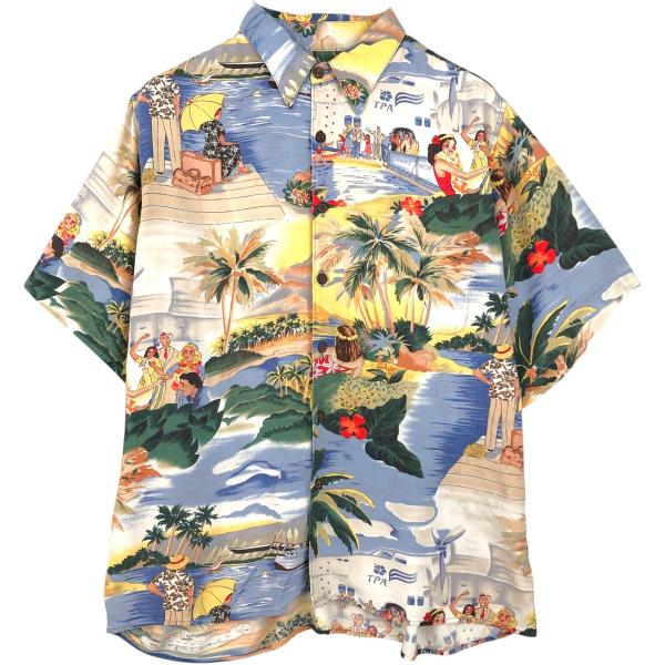 80s 90s Reyn Spooner アロハシャツ ダイアモンドヘッドタグ reyn spooner（レインスプーナー） 古着 80~90年代 ダイヤモンドヘッド