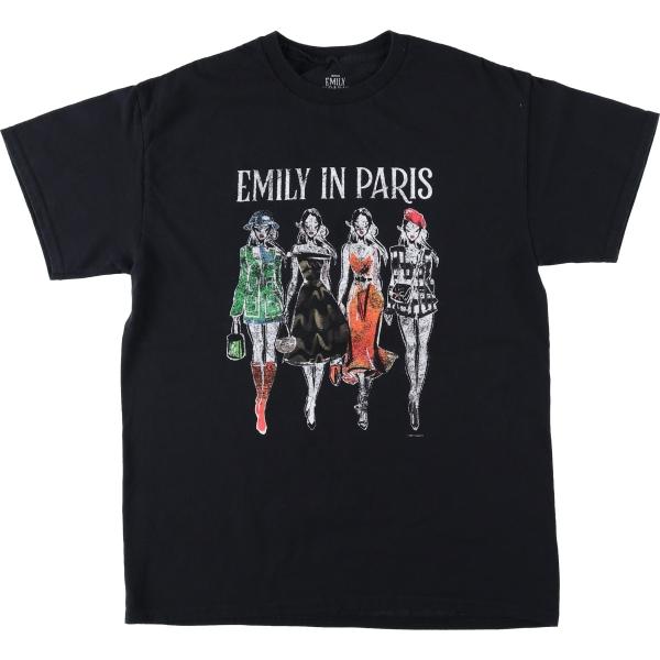 古着 EMILY IN PARIS エミリー、パリへ行く 映画 ムービーTシャツ メンズM相当 /eaa619579