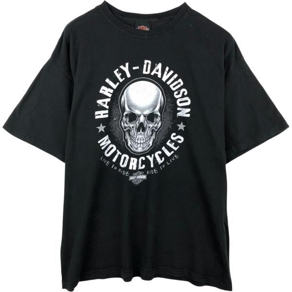 古着 ハーレーダビッドソン Harley-Davidson ドクロ柄 スカル柄