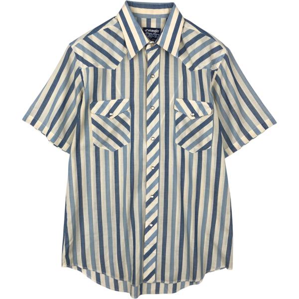 Wrangler（ラングラー） 古着 90年代 ストライプ柄 半袖 ウエスタン