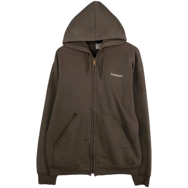 【古着】(M相当) carhartt カーハート フルジップパーカー フーディ Carhartt（カーハート） 古着 スウェットフルジップパーカー メンズL