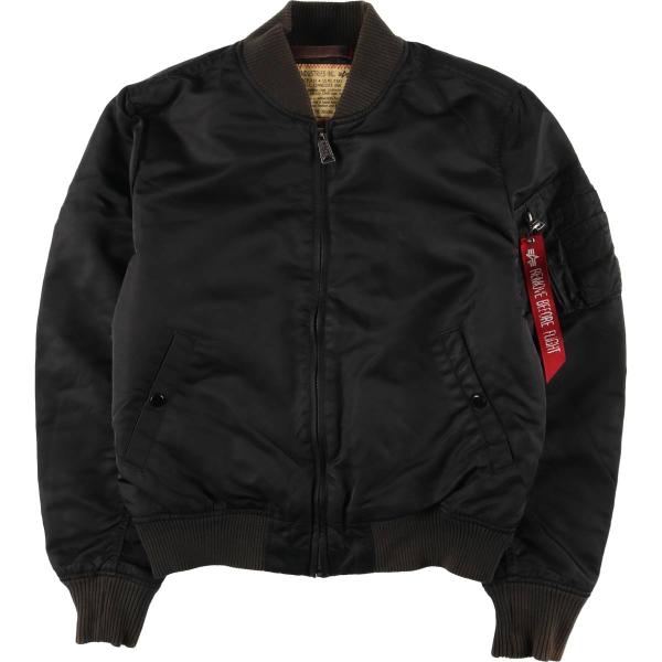 古着 民間品 アルファ ALPHA MA-1タイプ SLIM FIT 中綿入り ミリタリー フライトジャケット メンズL相当 ヴィンテージ/eaa591937 古着 民間品 アルファ ALPHA MA-1タイプ 中綿入り ミリタリー フライト