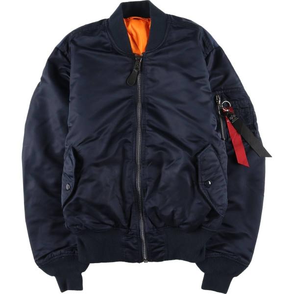 古着 民間品 アルファ ALPHA MA-1タイプ 中綿入り ミリタリー フライトジャケット MEDIUM メンズM相当/eaa624458 古着 民間品 アルファ ALPHA MA-1タイプ 中綿入り ミリタリー フライト