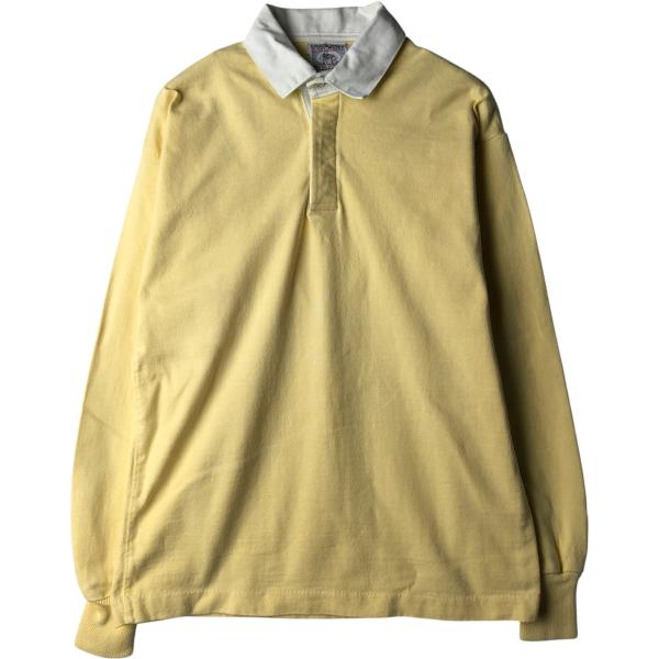 古着 90年代 ランズエンド LANDS' END 長袖 ラガーシャツ USA製 メンズ