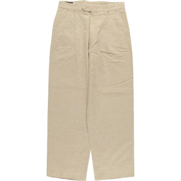 pierre cardin（ピエール カルダン） 古着 ツータック コットン×リネン