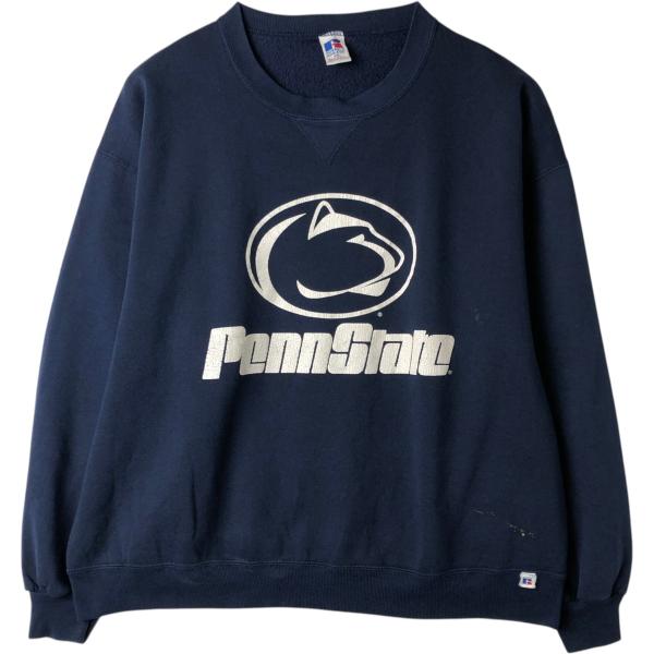 古着 90年代 ラッセル Russell ATHLETIC ロゴパッチ スウェットシャツ