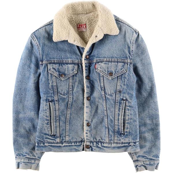 古着 ~90年代 リーバイス Levi's 70608-0216 デニムボアジャケット USA製 メンズM相当 ヴィンテージ/eaa625999 Levi's（リーバイス） 古着 ~90年代 Levi's 70608-0216 デニムボア
