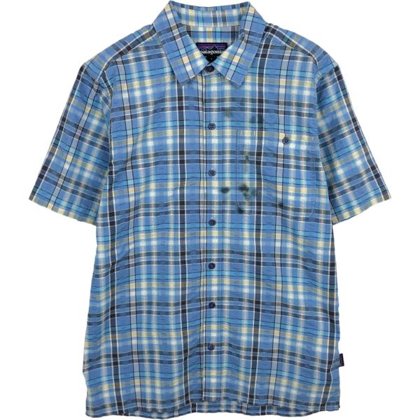美品 パタゴニア acシャツ シャドーチェック patagオンブレ サッカー jamtrading1_eaa626425