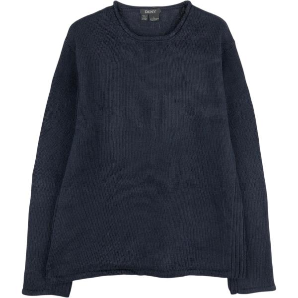古着 ダナキャランニューヨーク DKNY ロールネック コットンニットセーター メンズL相当 /eaa627554