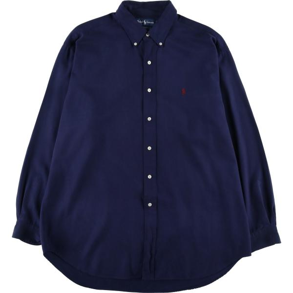 古着 ラルフローレン Ralph Lauren BLAKE シルク×コットン 長袖 ボタン
