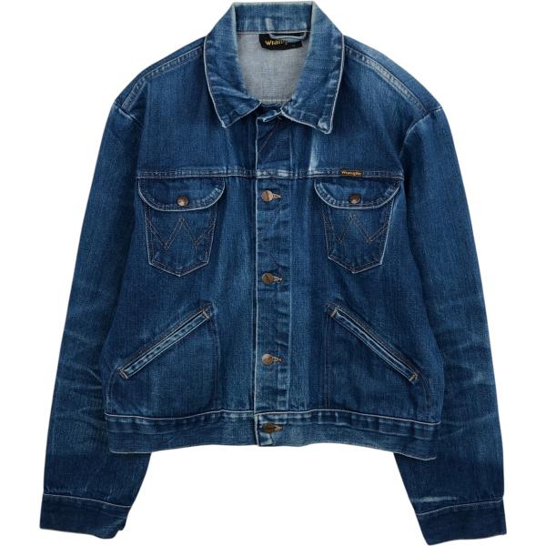 【Wrangler】ヴィンテージデニムジャケット Wrangler（ラングラー） 古着 80年代 デニムジャケット Gジャン メンズ