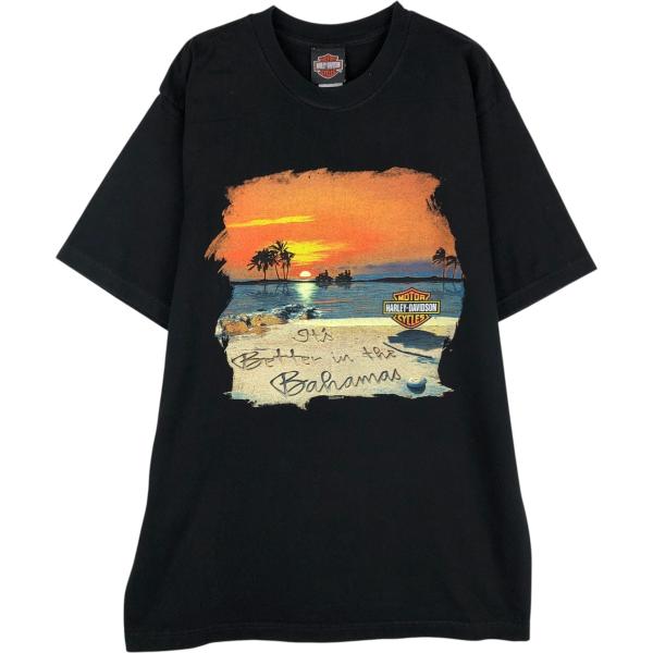 00s Harley-Davidson USA製Tシャツ L 古着 00年代 ハーレーダビッドソン Harley-Davidson モーターサイクル