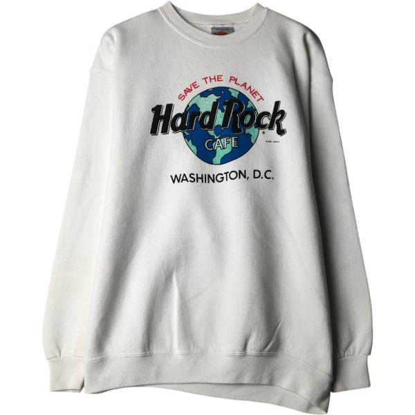 古着 90年代 HARD ROCK CAFE ハードロックカフェ アドバタイジング スウェットシャツ トレーナー USA製 メンズXL相当 ヴィンテージ/eaa615120 古着 90年代 ハードロックカフェ アドバタイジング スウェットシャツ