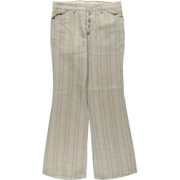 古着 70年代 リーバイス Levi's STA-PREST スタプレ ストライプ柄 フレアパンツ メンズw30相当 ヴィンテージ/eaa630232 Levi's（リーバイス） 古着 70年代 Levi's STA-PREST スタプレ