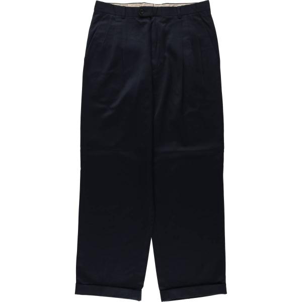 イタリア製 Zanella スラックス 3タック 90s 33 ユーロ古着 古着 Zanella スリータック ウールパンツ スラックス イタリア製