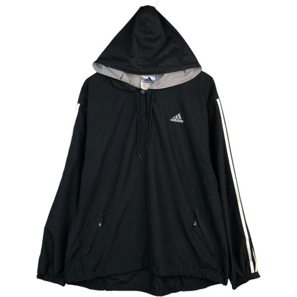 古着 アディダス  フード付き ナイロンプルオーバー メンズM相当/eaa630308 adidas（アディダス） 古着 フード付き ナイロンプルオーバー メンズM