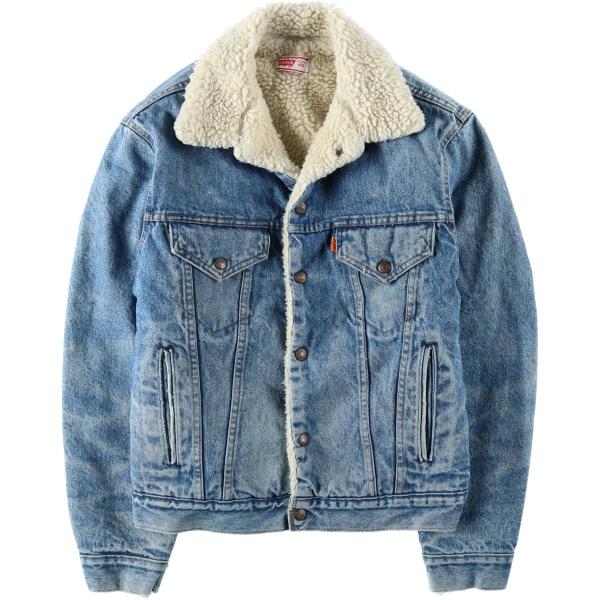 古着 70年代~ リーバイス Levi's タグ欠損の為、一部詳細不明です。デニムボアジャケット メンズM相当/eaa632450 Levi's（リーバイス） 古着 70年代~ タグ欠損の為、一部詳細不明です