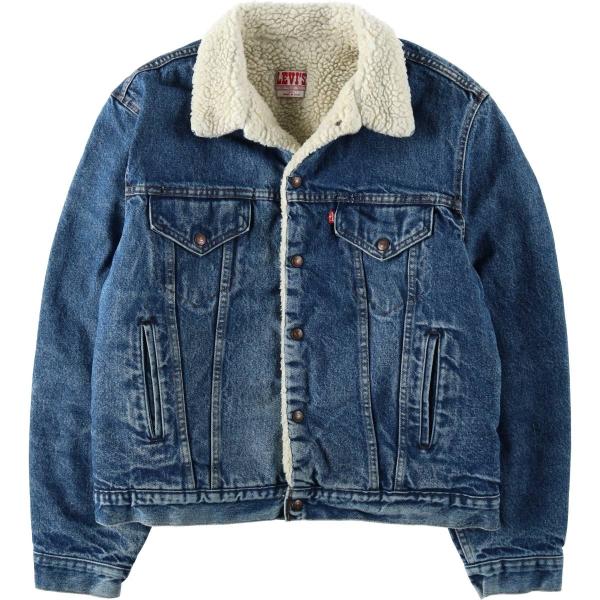 古着 80~90年代 リーバイス Levi's 71608-0216 中綿入り デニムボアジャケット USA製 メンズXL相当 ヴィンテージ/eaa632454 Levi's（リーバイス） 古着 80~90年代 Levi's 71608-0216 中綿入り