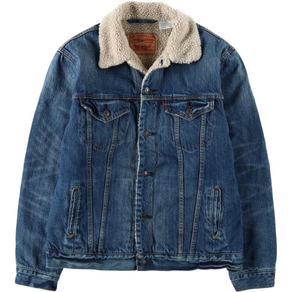 古着 リーバイス Levi's 70598 中綿入り デニムボアジャケット メンズL相当/eaa632477 Levi's（リーバイス） 古着 Levi's 70598 中綿入り デニムボア