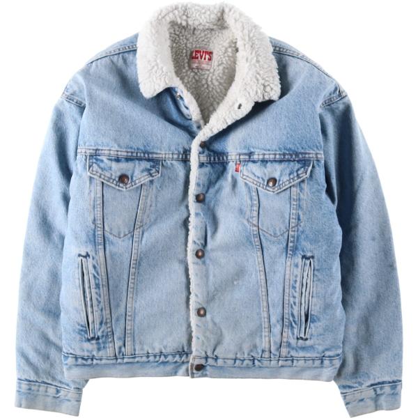 古着 80~90年代 リーバイス Levi's 70609-0214 中綿入り デニムボアジャケット USA製 メンズM相当 ヴィンテージ/eaa632487 Levi's（リーバイス） 古着 80~90年代 Levi's 70609-0214 中綿入り