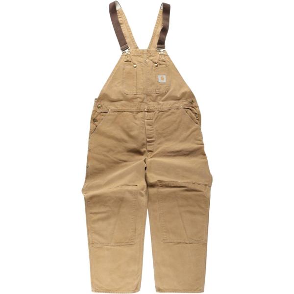 【ルーラー 】carhartt カーハート オーバーオール ダブルニー Carhartt（カーハート） 古着 ビッグサイズ ダブルニー ダック