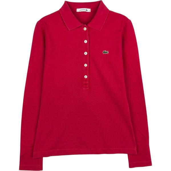古着 ラコステ LACOSTE 長袖 ポロシャツ レディースS相当/eaa633951 LACOSTE（ラコステ） 古着 長袖 ポロシャツ レディースXS相当