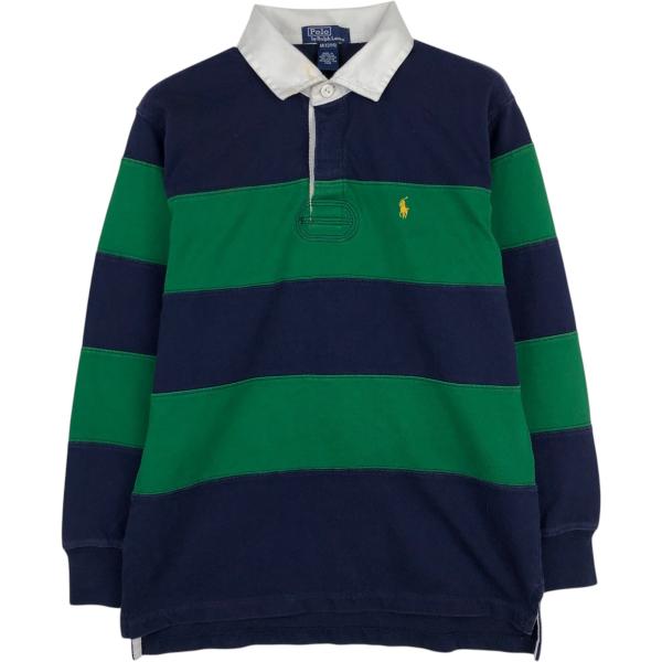 古着 ラルフローレン Ralph Lauren POLO by ボーダー柄 長袖 ラガー