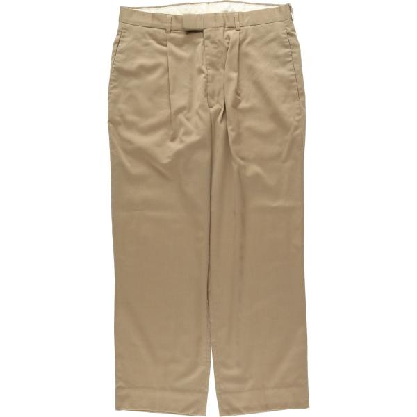 古着 ダナキャランニューヨーク DKNY ワンタック スラックス ワイドパンツ メンズw32相当/eaa634061 古着 ダナキャランニューヨーク DKNY ワンタック スラックス ワイド