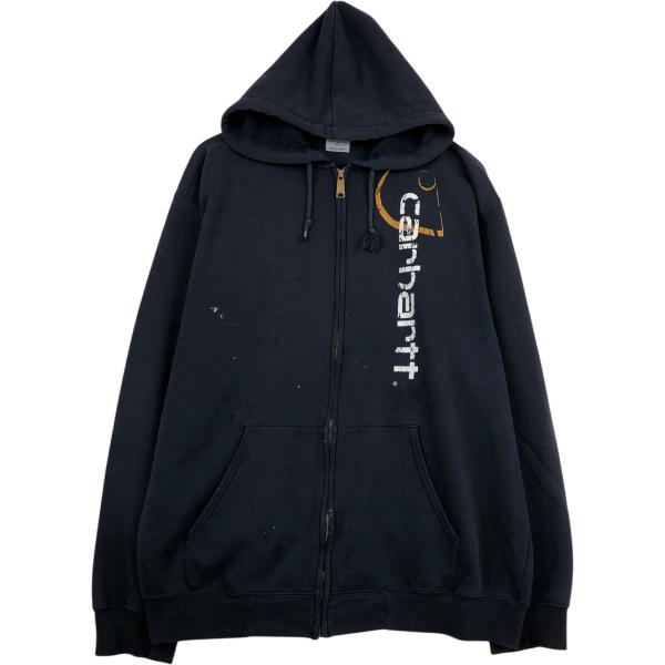 古着 カーハート Carhartt スウェットフルジップパーカー メンズXL相当/eaa635001 Carhartt（カーハート） 古着 スウェットフルジップパーカー メンズXL