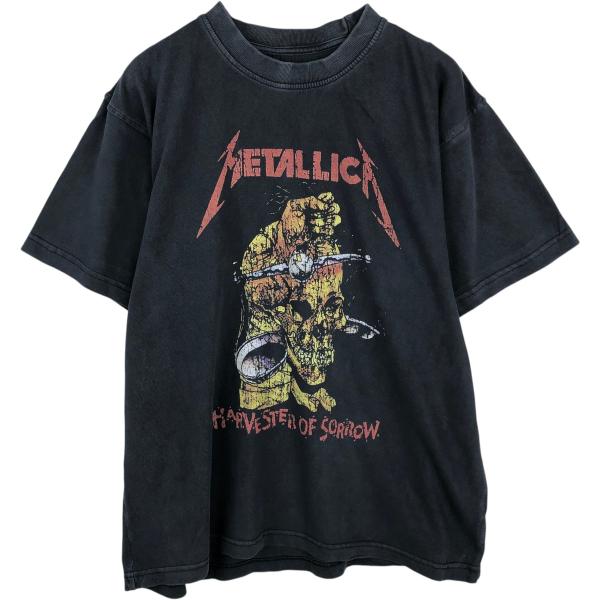 古着 METALLICA メタリカ ドクロ柄 スカル柄 バンドTシャツ バンT