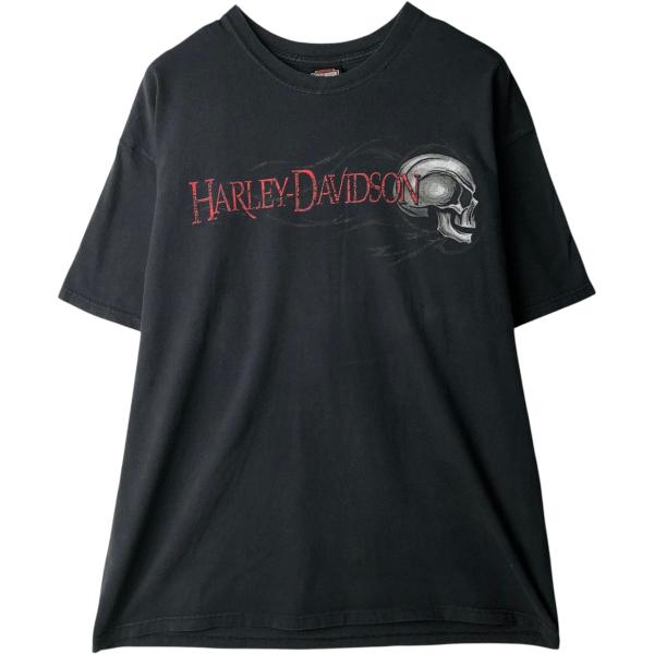 【USA古着】ハーレーダビッドソン Tシャツ6XL コンドル　機関車　レトロ 古着 00年代 ハーレーダビッドソン Harley-Davidson ドクロ柄 スカル柄