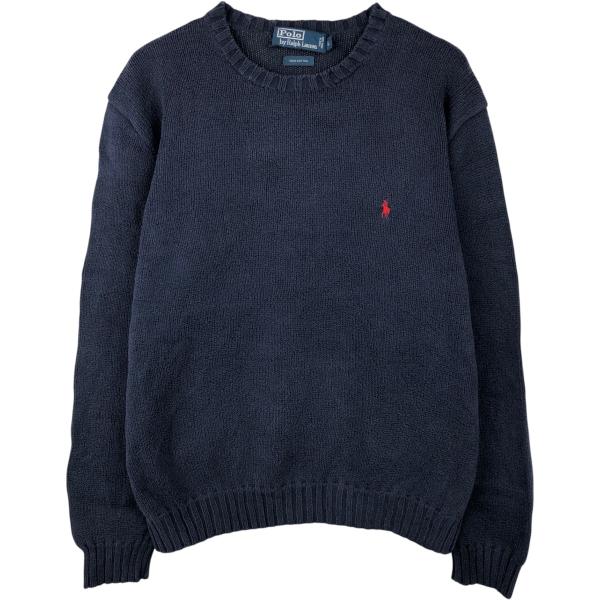 古着 ラルフローレン Ralph Lauren POLO by コットンニットセーター