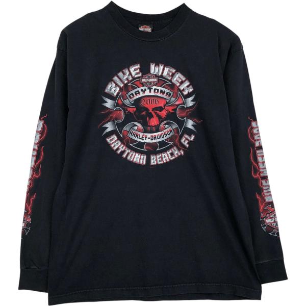 古着 ハーレーダビッドソン Harley-Davidson ファイヤーパターン