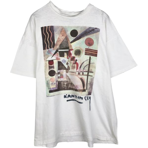 Hanes（ヘインズ） 古着 80年代 Hanes BEEFY-T 青タグ アートTシャツ