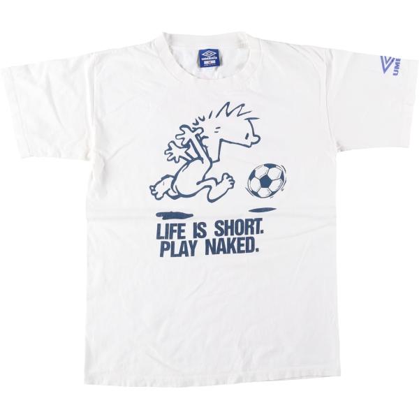 umbro（アンブロ） 古着 90年代 青タグ スポーツプリントTシャツ USA製