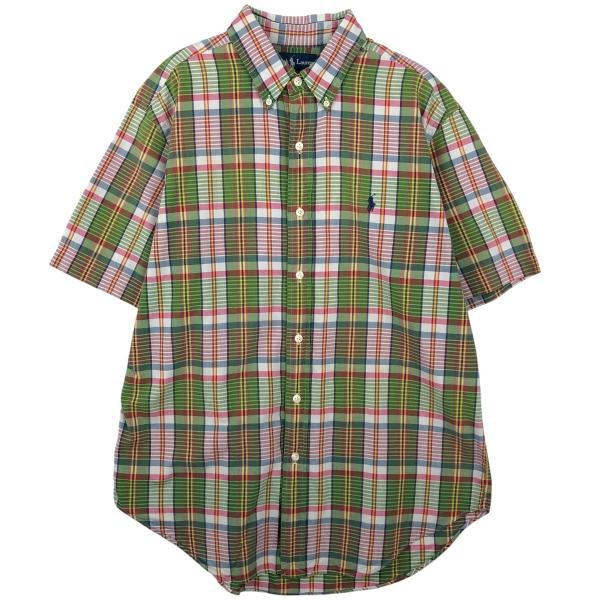 古着 ラルフローレン Ralph Lauren CLASSIC FIT 半袖 ボタンダウン